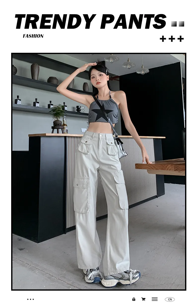 Wide-Leg Multi-Pocket Cargo Pants — Product details 2