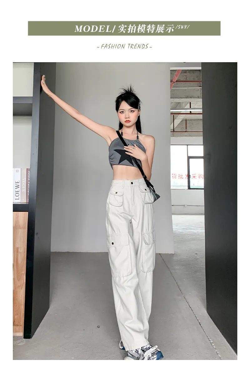 Wide-Leg Multi-Pocket Cargo Pants — Product details 6