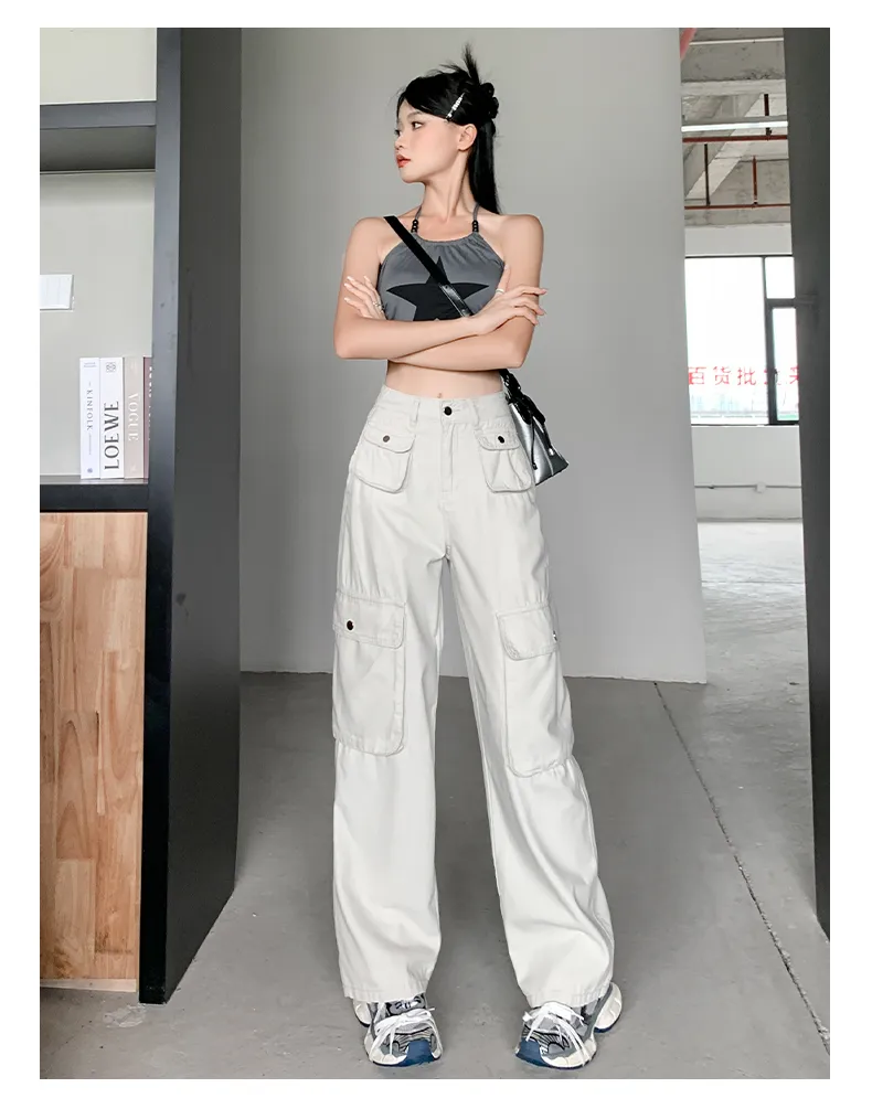 Wide-Leg Multi-Pocket Cargo Pants — Product details 9