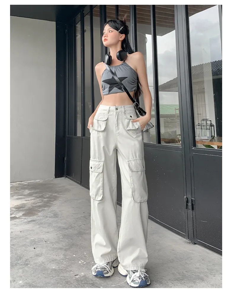 Wide-Leg Multi-Pocket Cargo Pants — Product details 12
