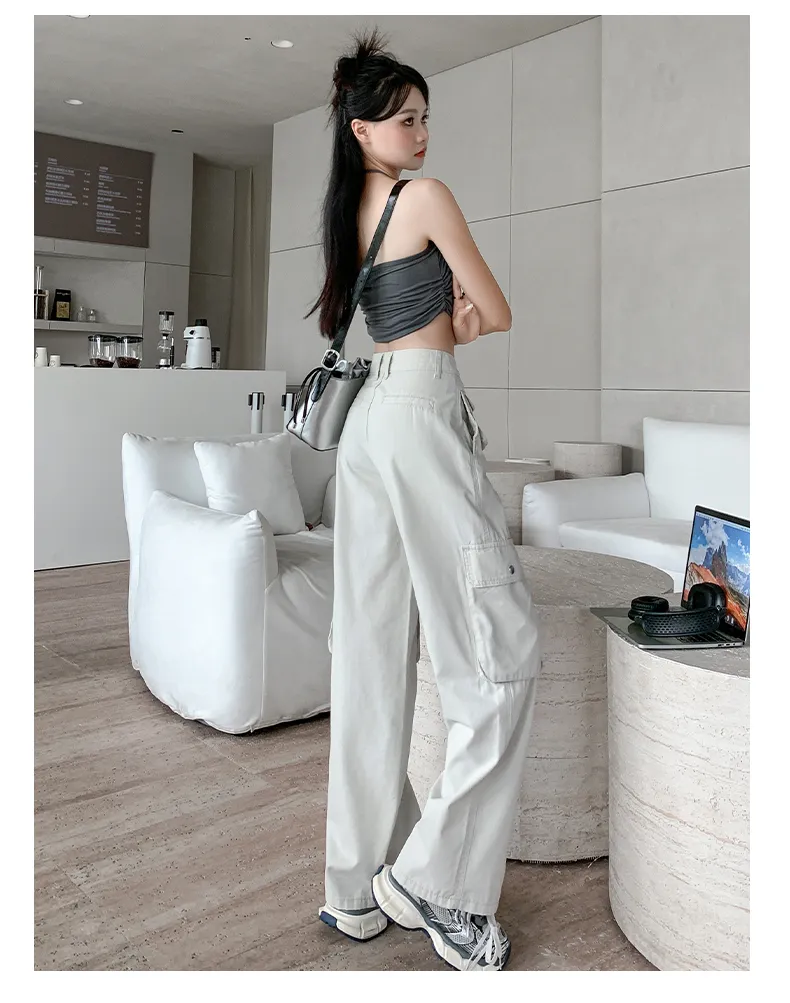Wide-Leg Multi-Pocket Cargo Pants — Product details 13