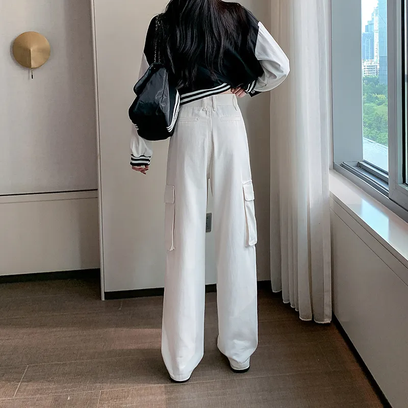 Wide-Leg High-Rise Multi-Pocket Jeans — Product details 7