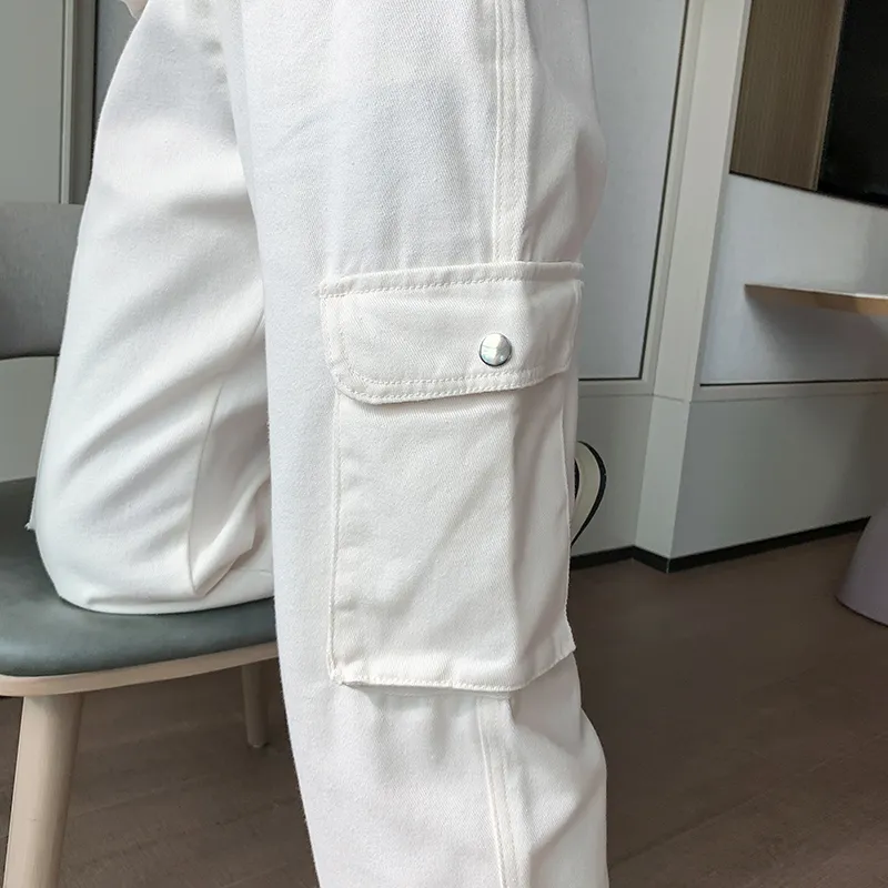 Wide-Leg High-Rise Multi-Pocket Jeans — Product details 9