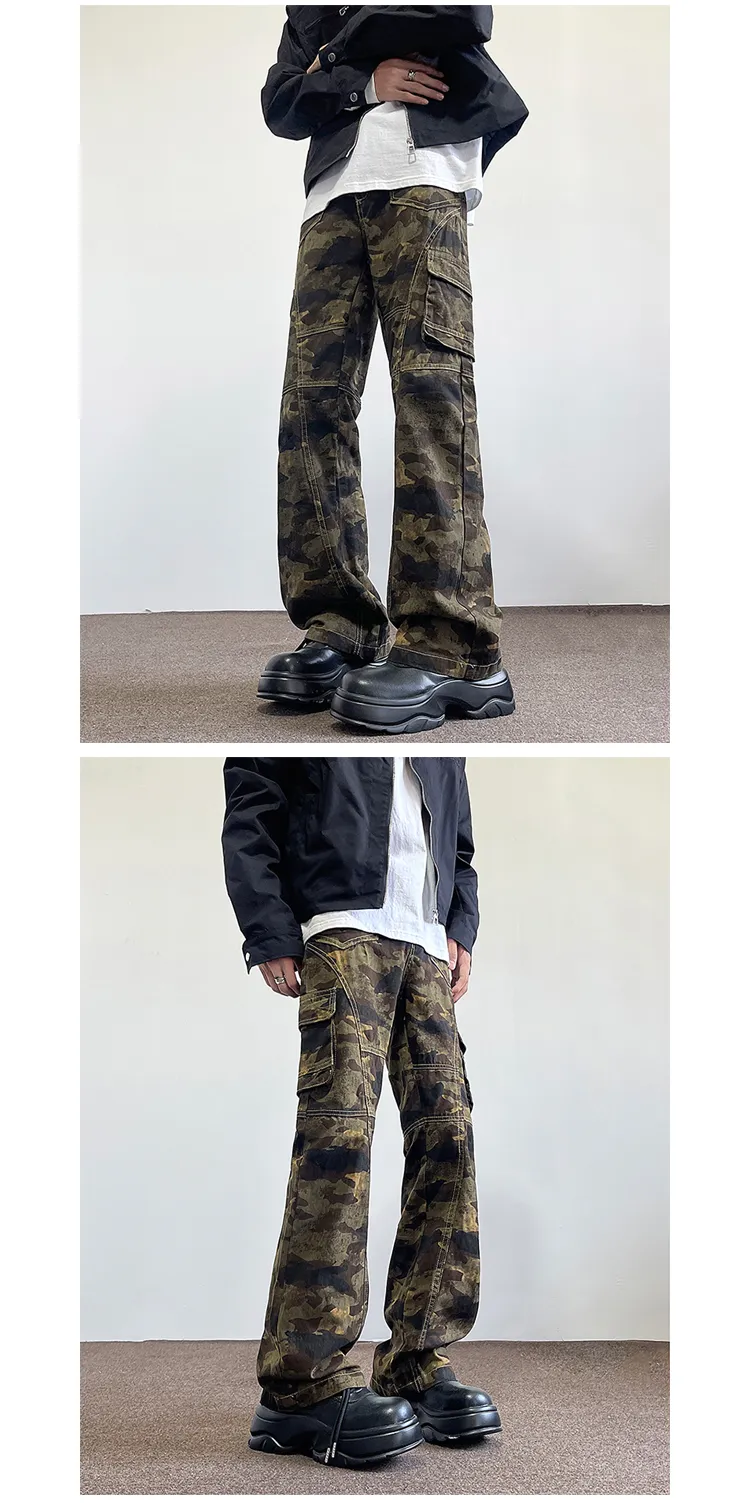 Straight Camo Multi-Pocket Cargo Pants — Product details 3