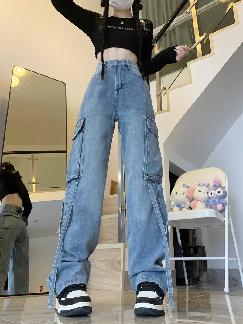 Wide-Leg Low-Rise Washed Jeans — Product details 5