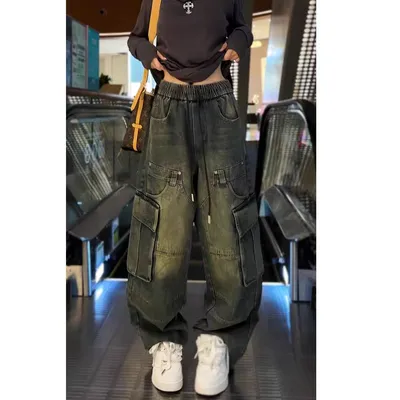 Washed Multi-Pocket Cargo Pants — LX-CG-006