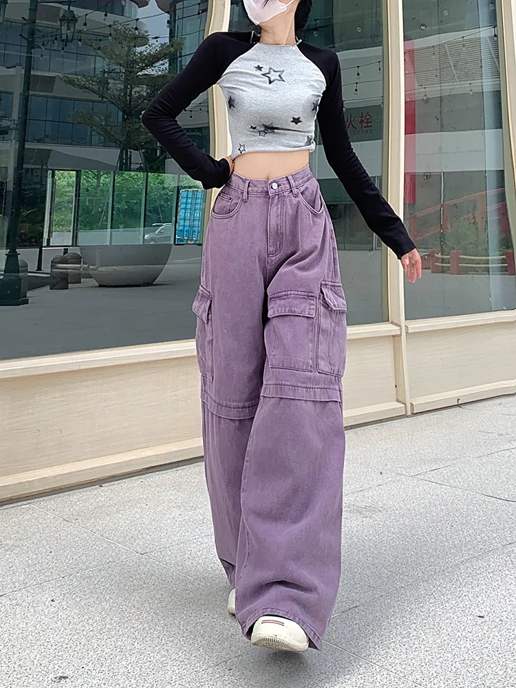Pantalón Cargo multibolsillo para mujer — Detalles del producto 8