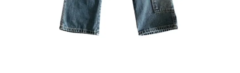 Wide-Leg Washed Multi-Pocket Jeans — Product details 9