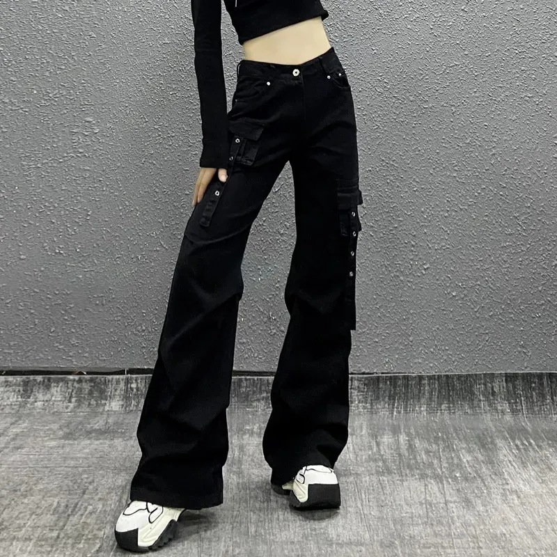 Wide-Leg High-Rise Multi-Pocket Jeans — Product details 2