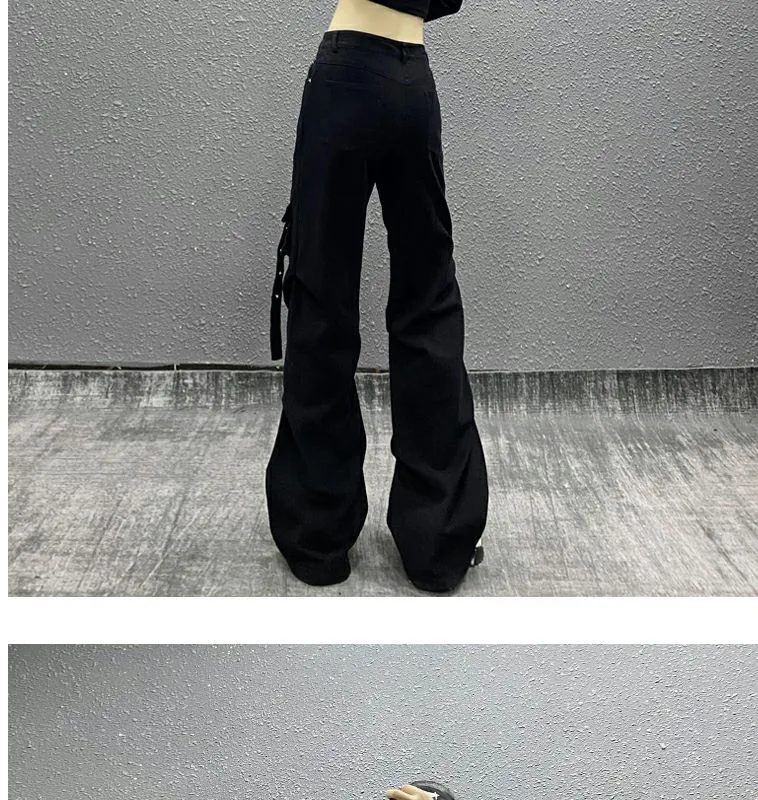 Wide-Leg High-Rise Multi-Pocket Jeans — Product details 8