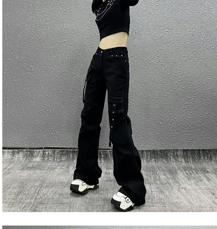 Wide-Leg High-Rise Multi-Pocket Jeans — Product details 13