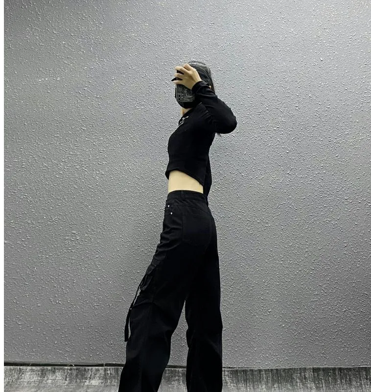 Wide-Leg High-Rise Multi-Pocket Jeans — Product details 14