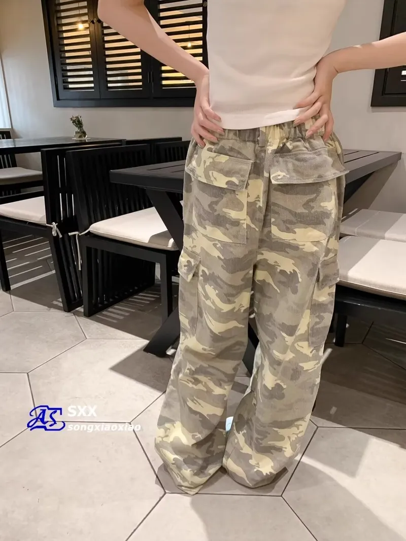 Unisex Straight Camo Multi-Pocket Cargo Pants — Product details 7