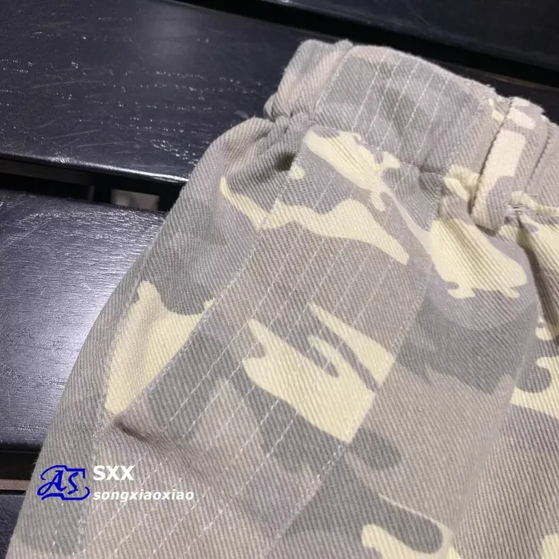 Unisex Straight Camo Multi-Pocket Cargo Pants — Product details 18