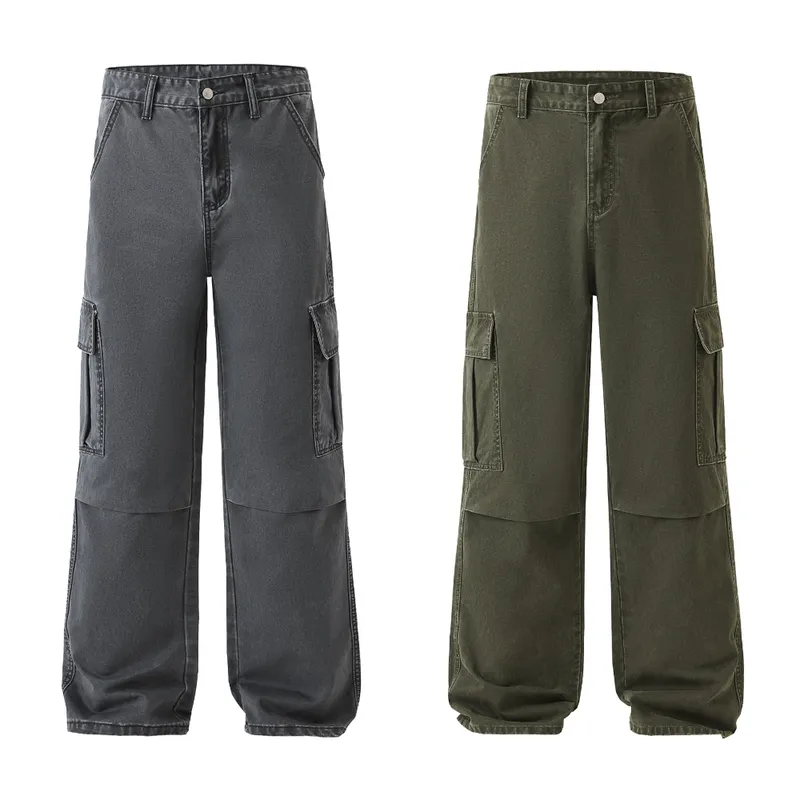 Straight Vintage Wash Cargo Pants — view 1