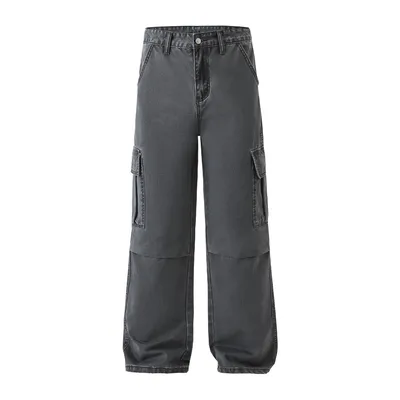 Straight Vintage Wash Cargo Pants — view 4