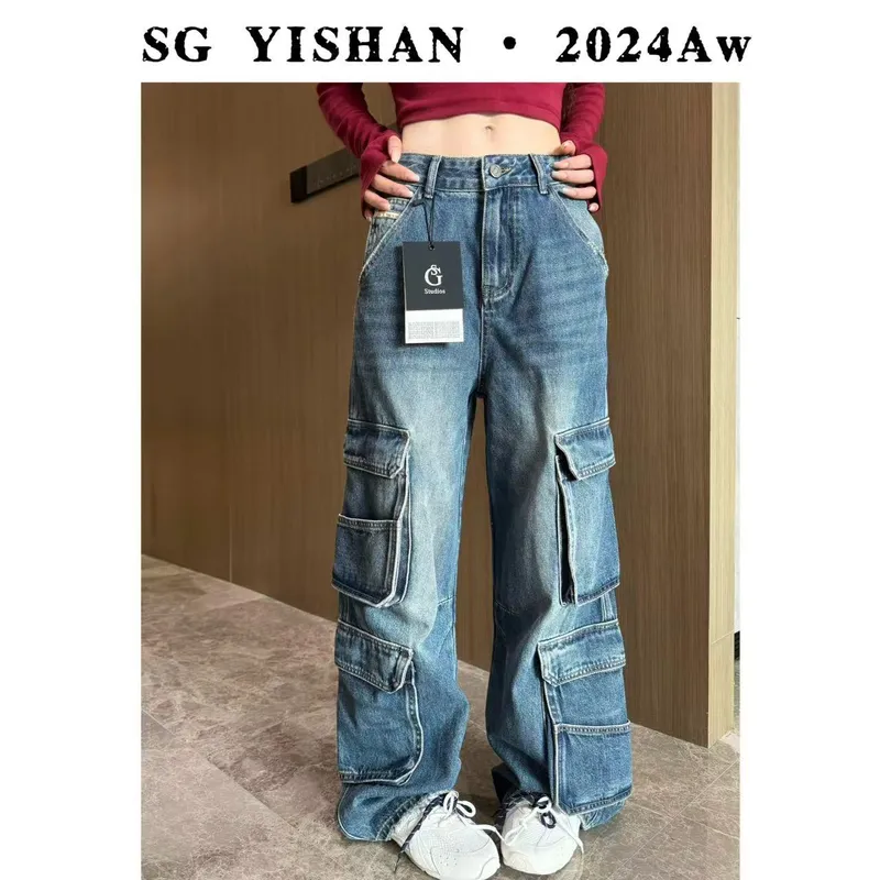 Wide-Leg Multi-Pocket Cargo Pants — Product details 3