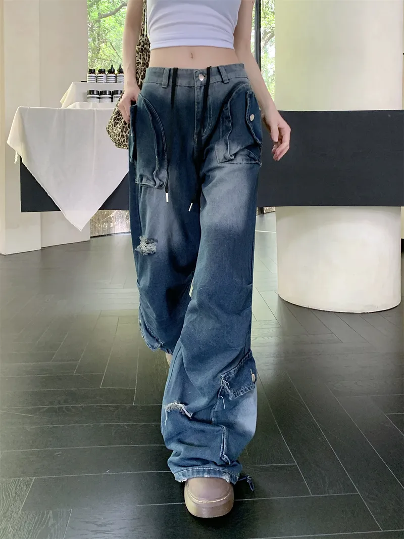 Wide-Leg Multi-Pocket Cargo Pants — Product details 2