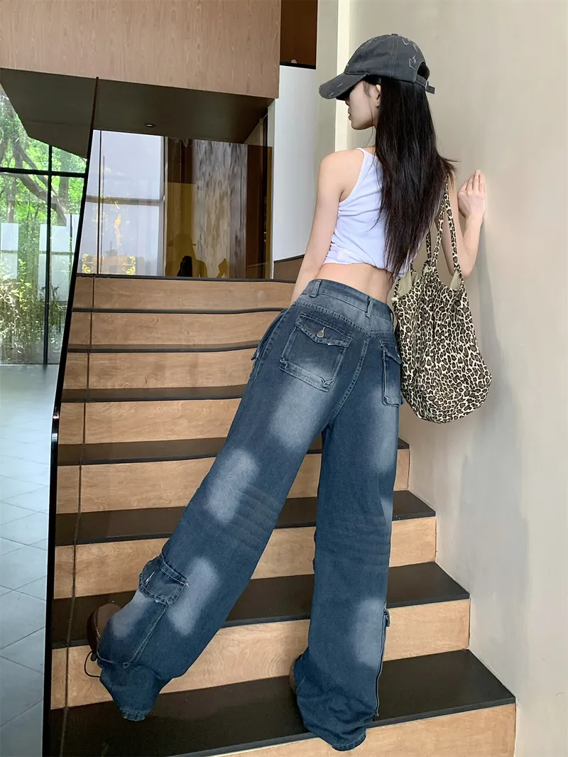 Wide-Leg Multi-Pocket Cargo Pants — Product details 16
