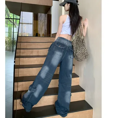 Wide-Leg Multi-Pocket Cargo Pants — view 4