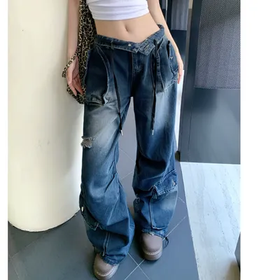 Wide-Leg Multi-Pocket Cargo Pants — view 6
