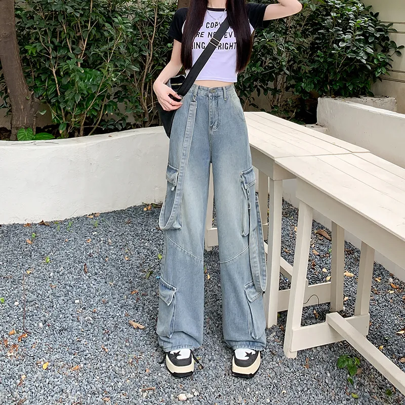 Wide-Leg Multi-Pocket Jeans — Product details 2