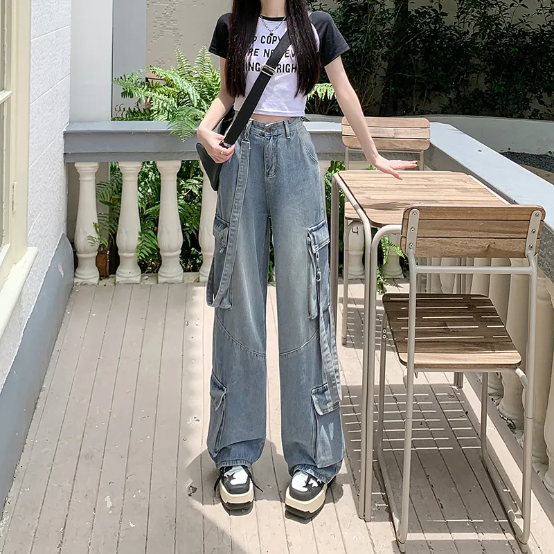 Wide-Leg Multi-Pocket Jeans — Product details 5