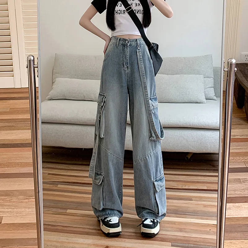 Wide-Leg Multi-Pocket Jeans — Product details 7