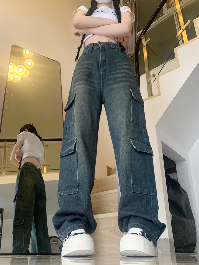 Wide-Leg High-Rise Washed Jeans — Product details 2