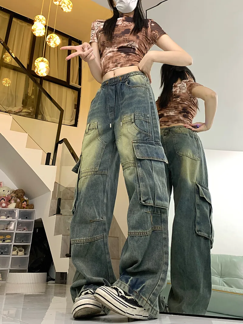 Jeans multibolsillo para mujer — Detalles del producto 6