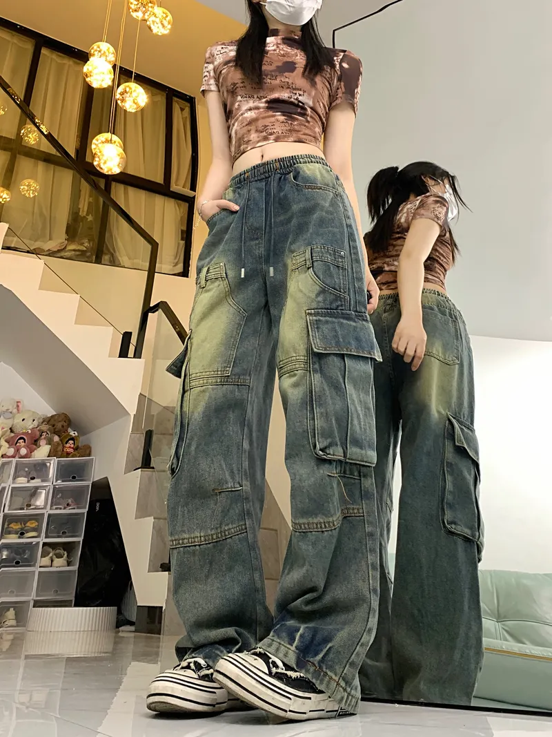 Jeans multibolsillo para mujer — Detalles del producto 8