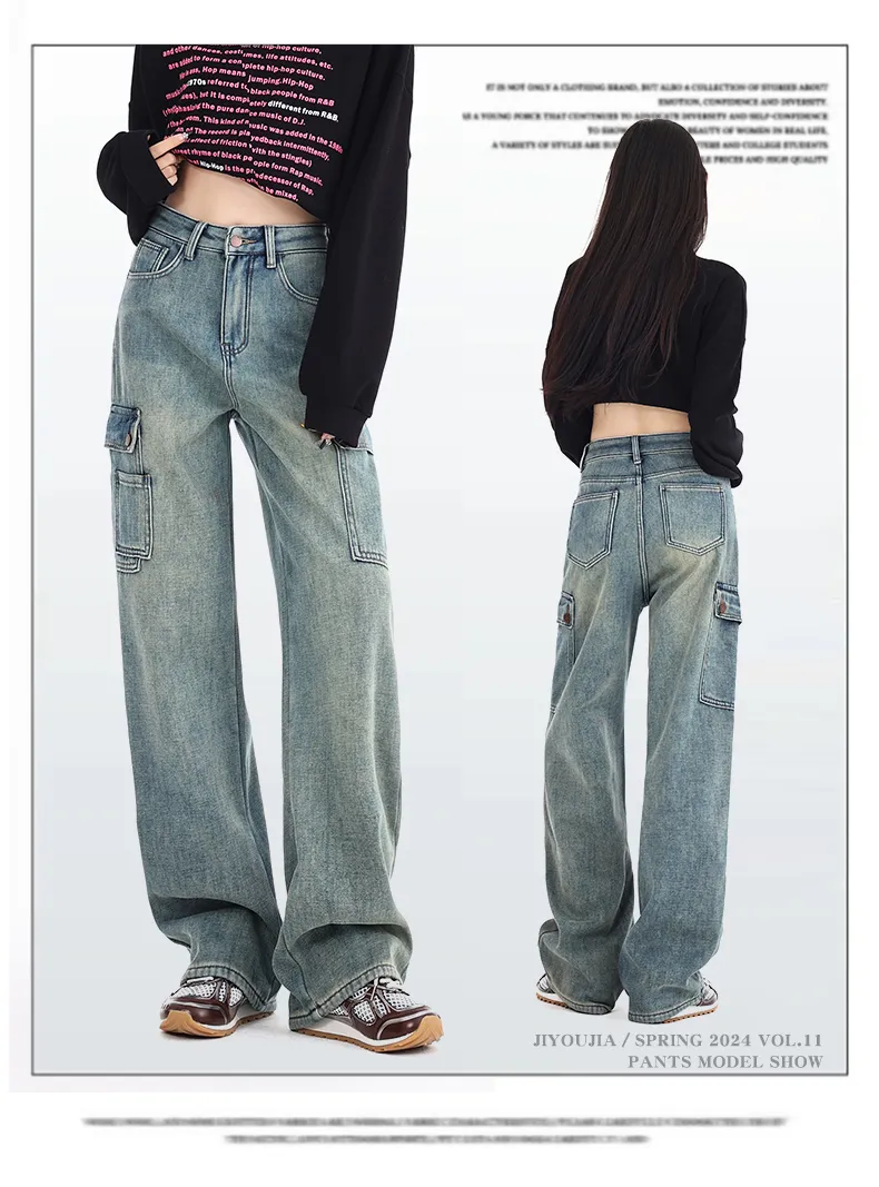 Jeans multibolsillo para mujer — Detalles del producto 3