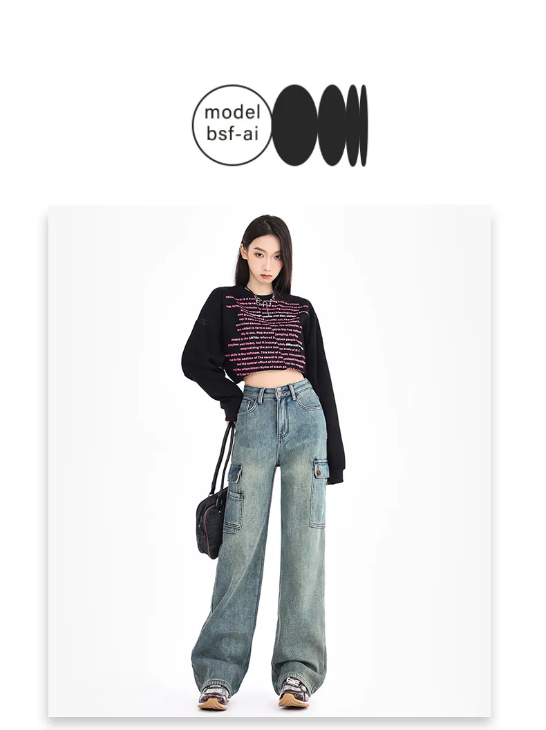 Jeans multibolsillo para mujer — Detalles del producto 7