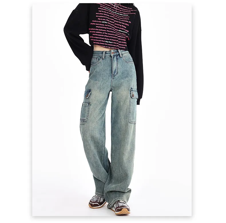 Jeans multibolsillo para mujer — Detalles del producto 11