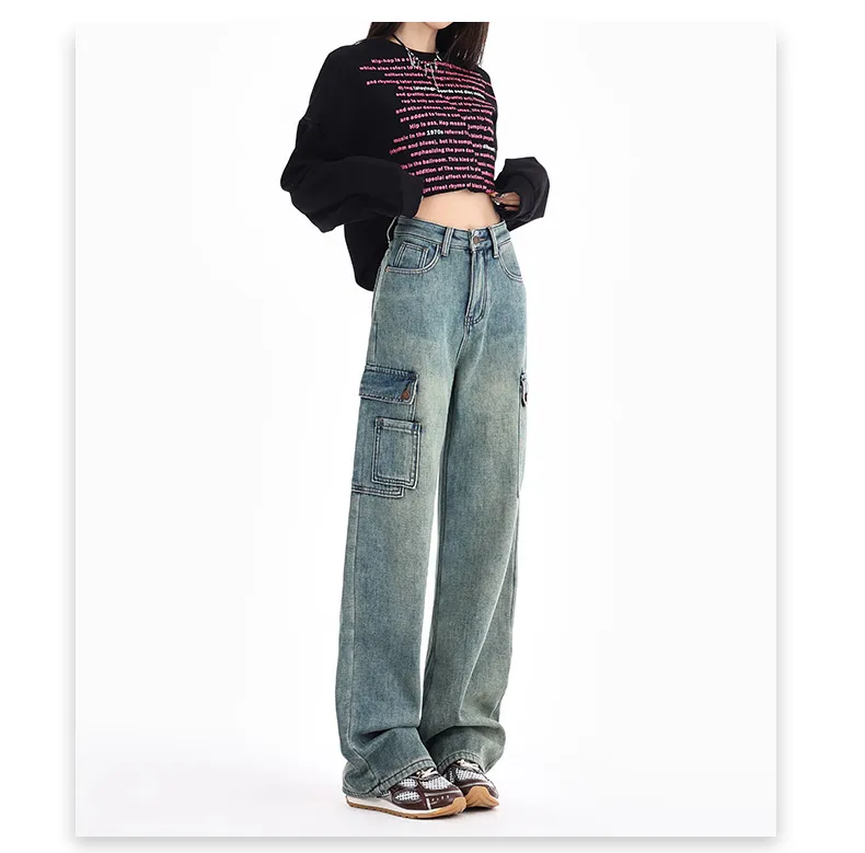 Jeans multibolsillo para mujer — Detalles del producto 12