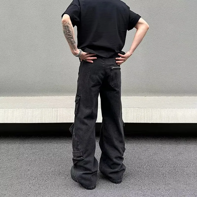 Unisex Wide-Leg Multi-Pocket Jeans — Product details 10