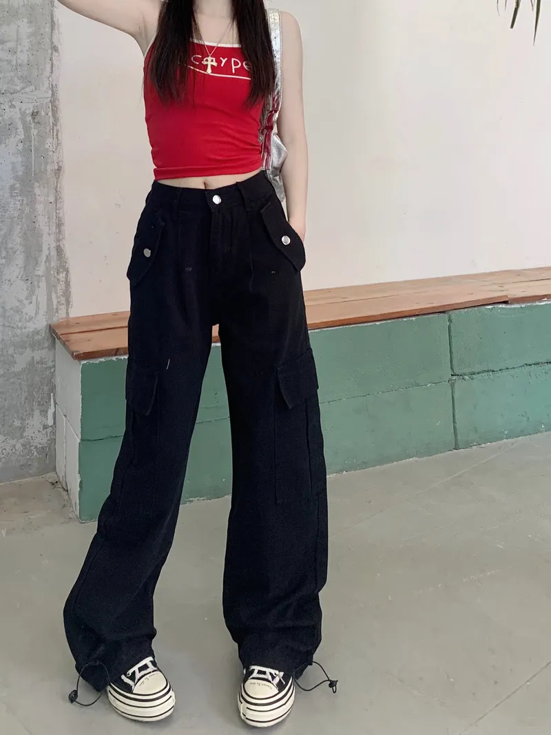 Wide-Leg Multi-Pocket Cargo Pants — Product details 2