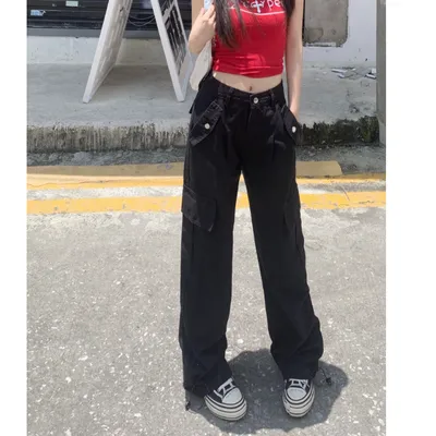 Wide-Leg Multi-Pocket Cargo Pants — view 5