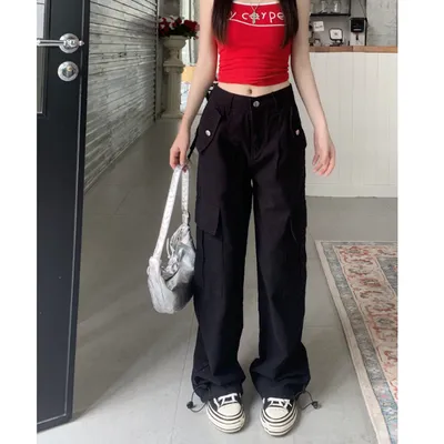 Wide-Leg Multi-Pocket Cargo Pants — view 6