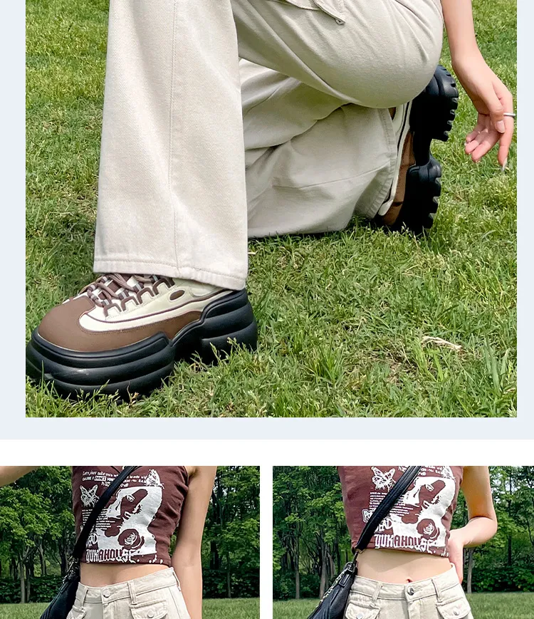 Calça Cargo pernas largas com múltiplos bolsos Feminina — Detalhes do produto 15