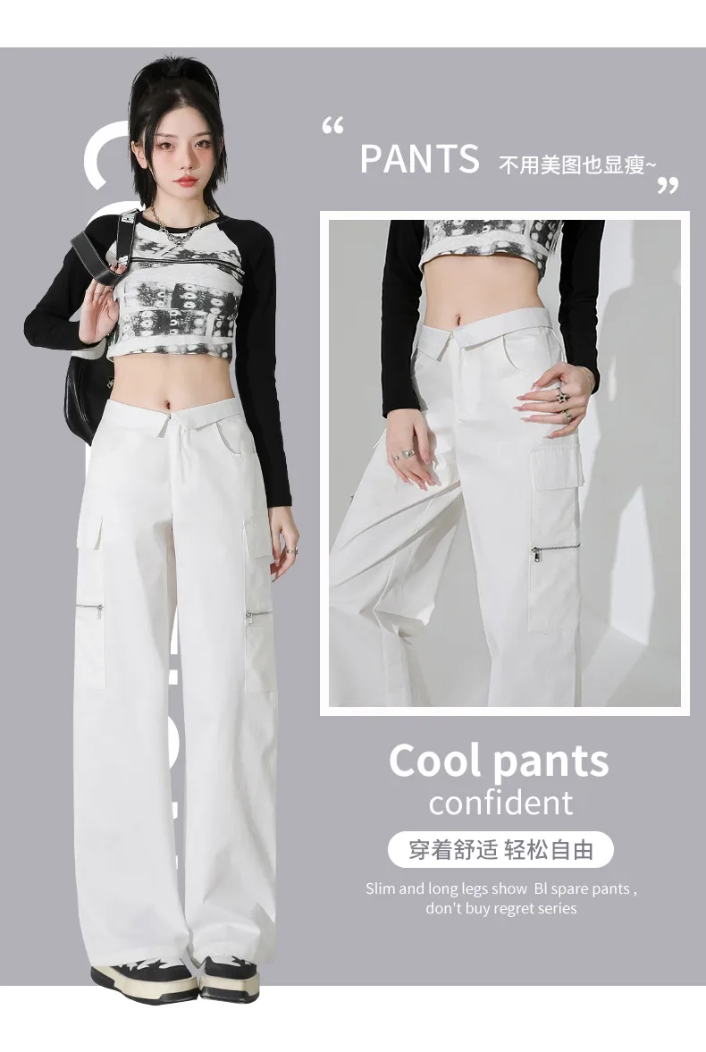 Calça Cargo com múltiplos bolsos Feminina — Detalhes do produto 3