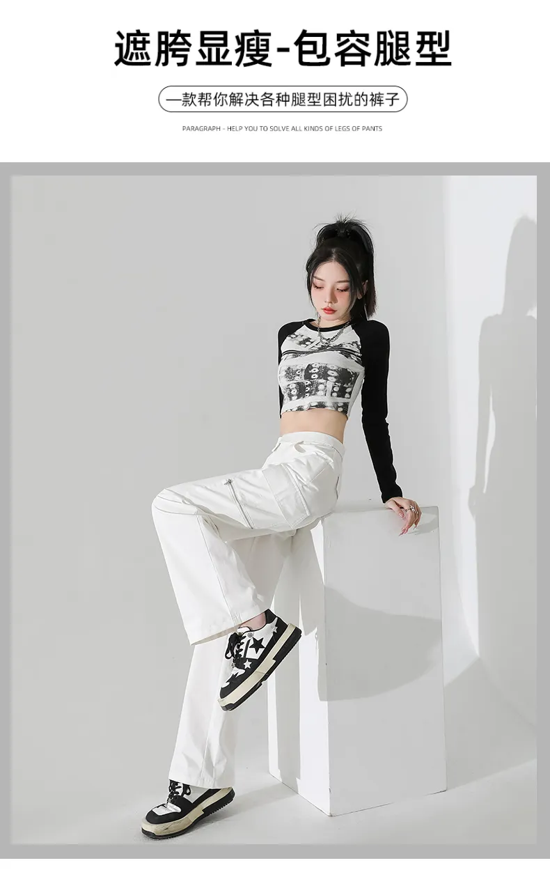 Calça Cargo com múltiplos bolsos Feminina — Detalhes do produto 9