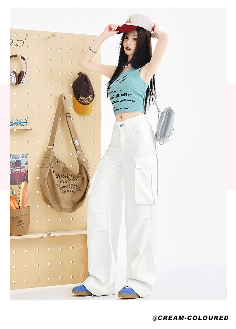 Wide-Leg Multi-Pocket Cargo Pants — Product details 9