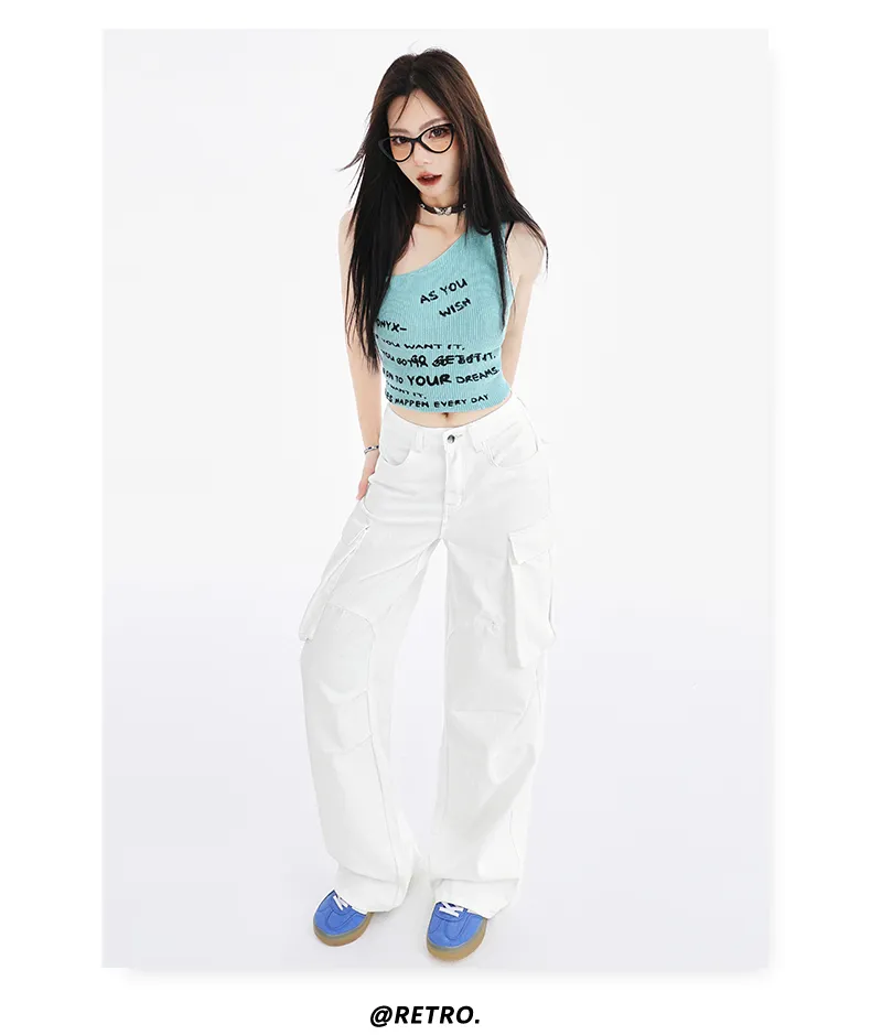 Wide-Leg Multi-Pocket Cargo Pants — Product details 10