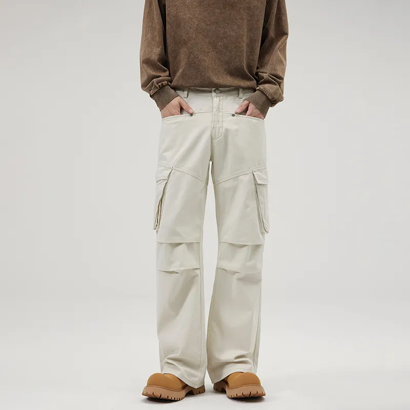 Pantalón Cargo con plisado, multibolsillo unisex — view 1