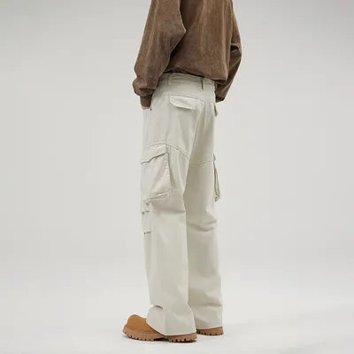 Pantalón Cargo con plisado, multibolsillo unisex — view 3