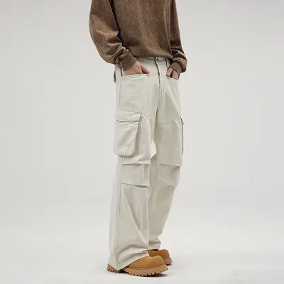 Pantalón Cargo con plisado, multibolsillo unisex — view 5