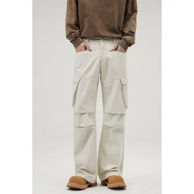 Pantalón Cargo con plisado, multibolsillo unisex — view 6