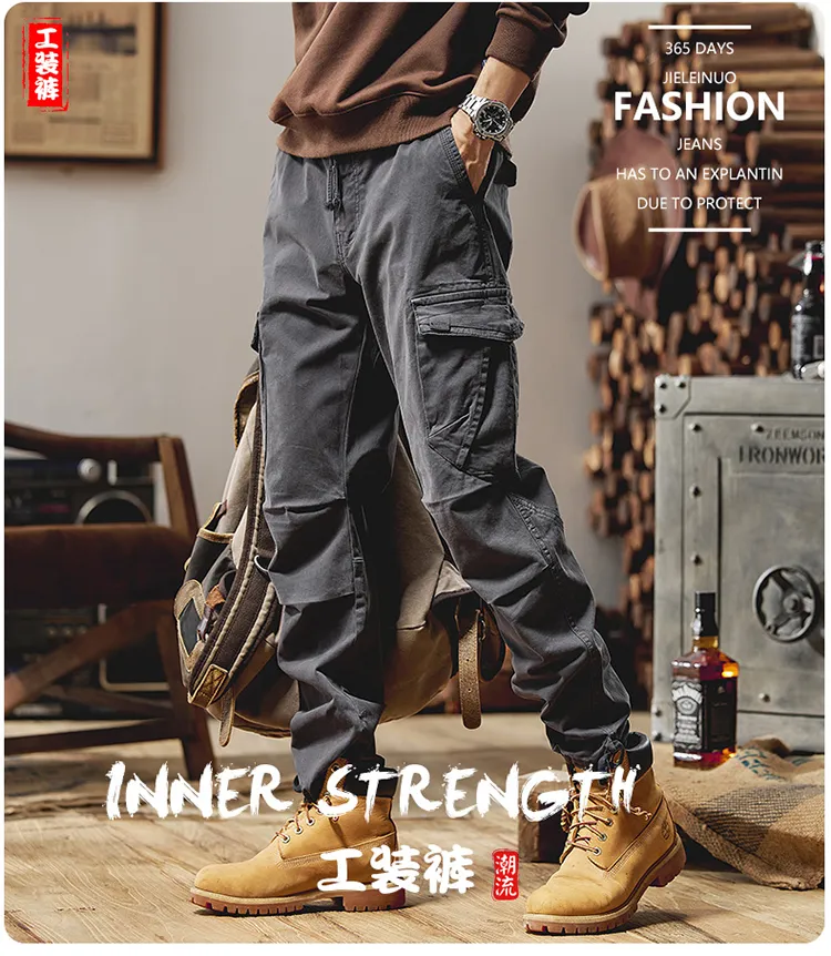 Pantalón Cargo corte jogger, multibolsillo para mujer — Detalles del producto 1