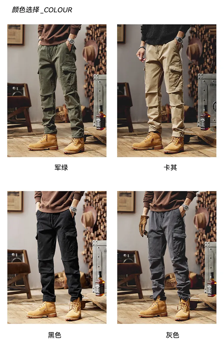 Pantalón Cargo corte jogger, multibolsillo para mujer — Detalles del producto 5